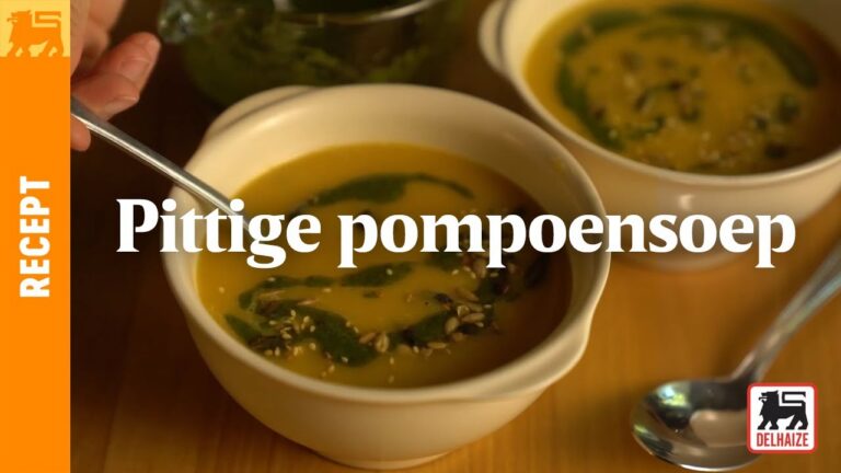 Pittige pompoensoep